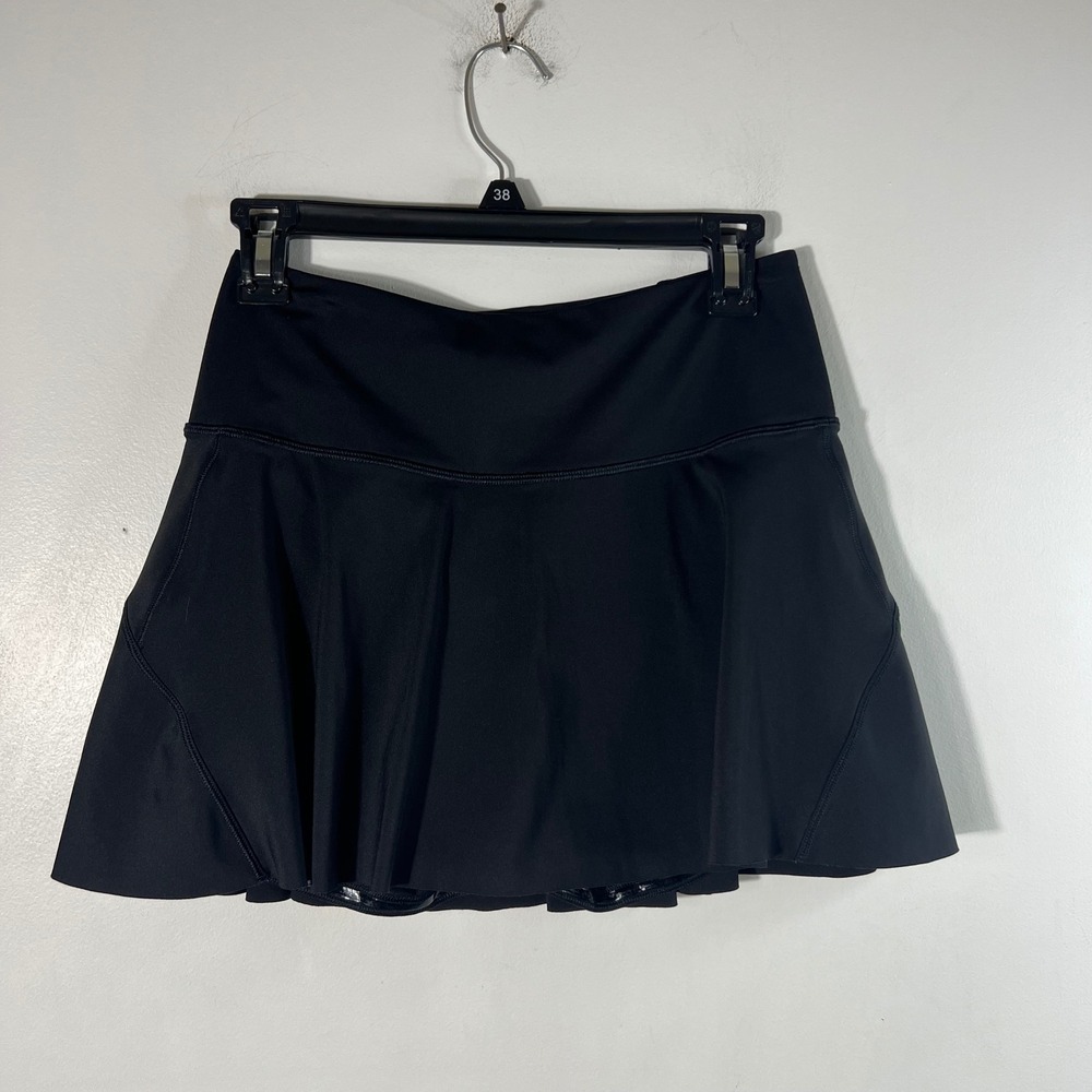 Athleta Ace Tennis Skort 13.5 Black Activewear‎ Skirt Built-in Shorts Womens S